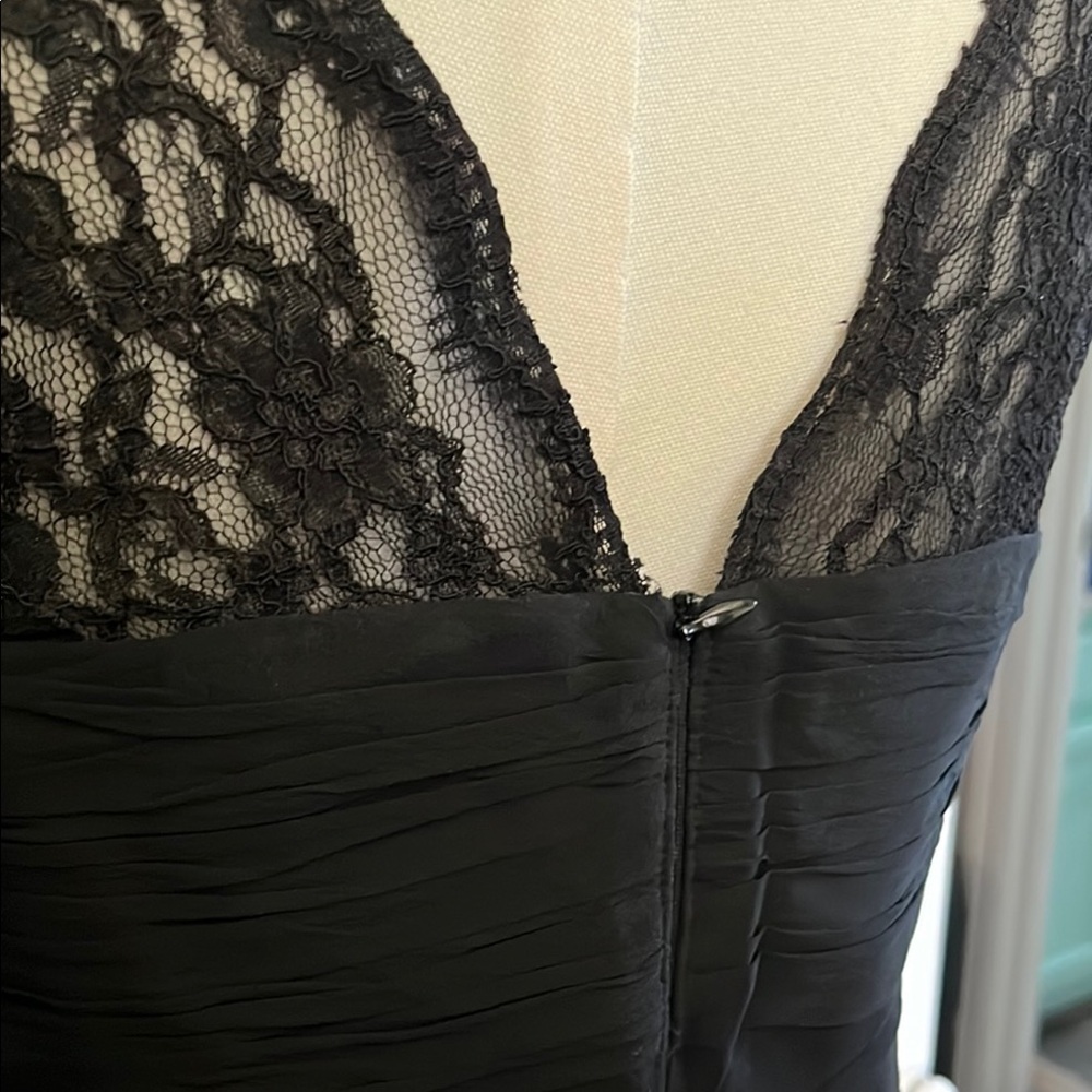 Donna Ricco Elegant Black Chiffon Dress - Picture 9 of 12